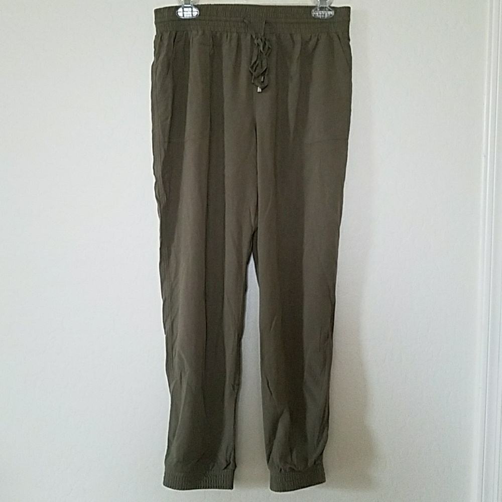Green joggers